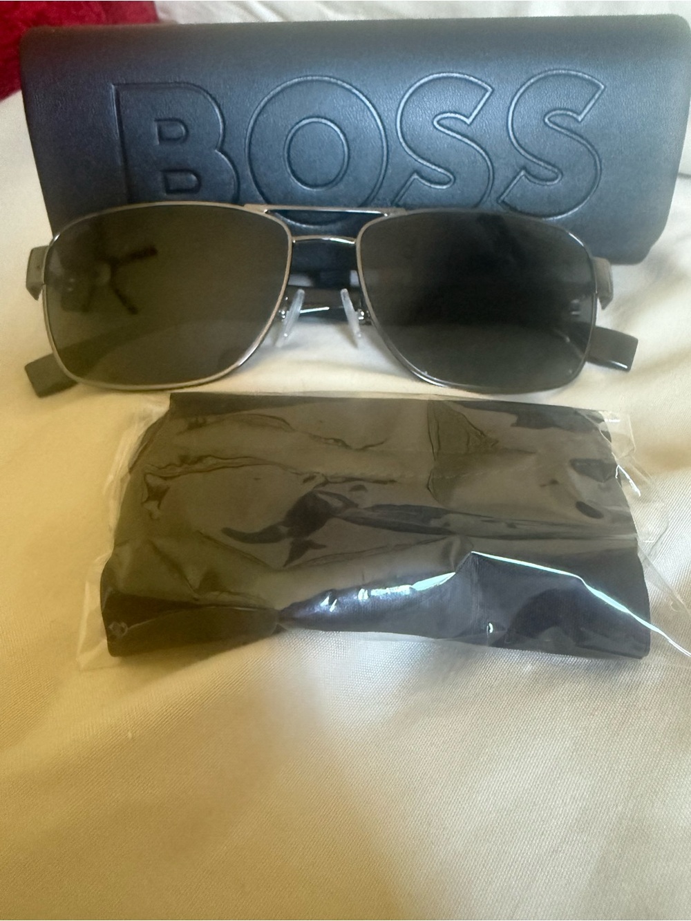 Boss Black Sunglasses with Gunmetal Frame